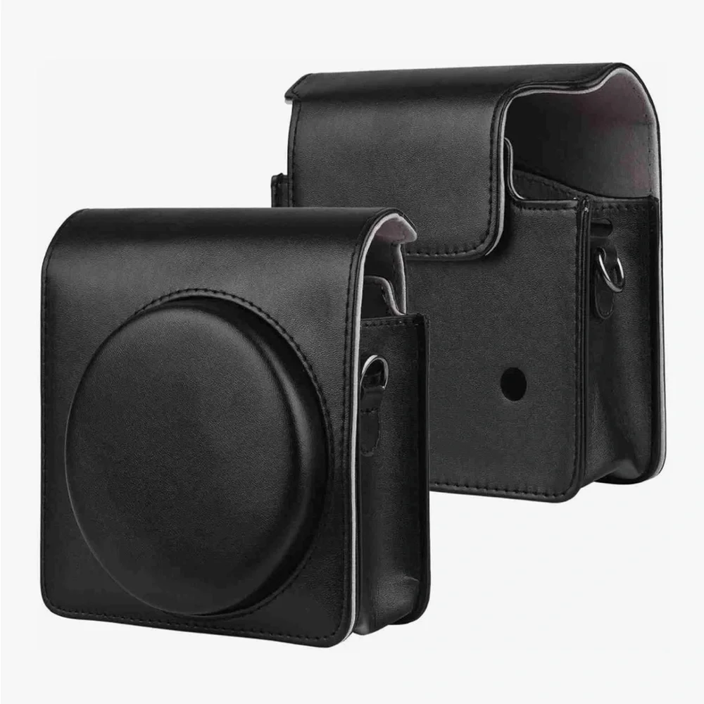 Fujifilm Instax Mini 8 Mini 8+ Mini 9 Instant Camera Leather Case W/ Strap